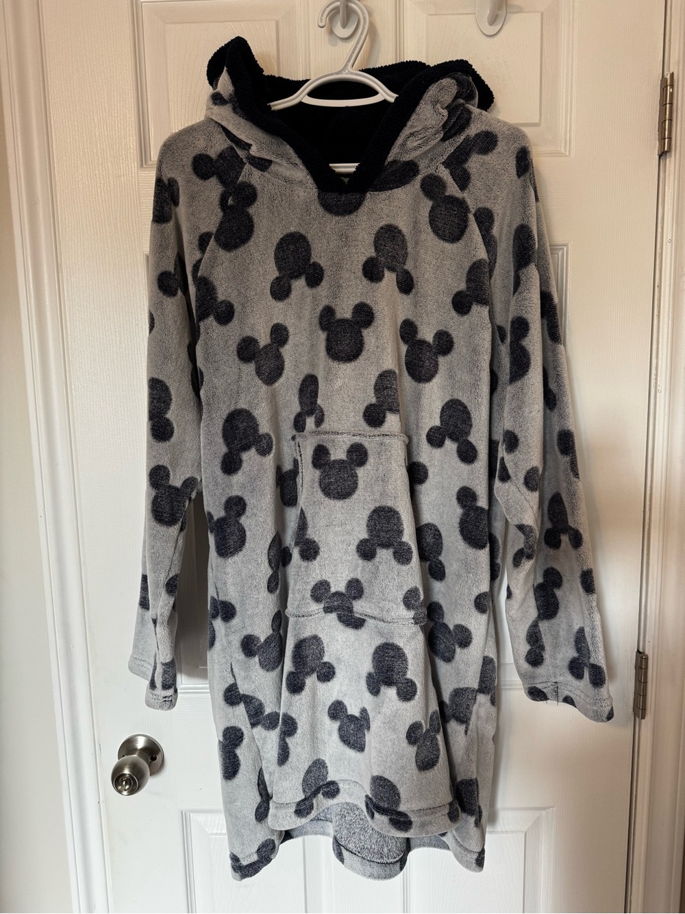 Disney Hooded Plush in Light Gray and Blue